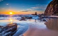 عکس طلوع خورشید ساحل جونز استرالیا