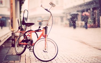 عکس دوچرخه دنده ای نارنجی