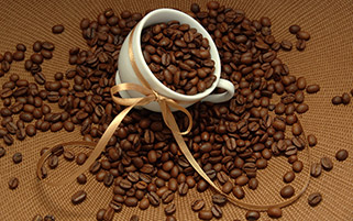 دانه های قهوه